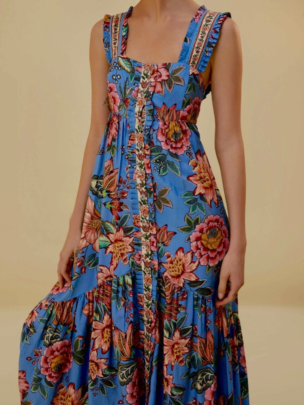 Farm Rio Maxi Floral Dress S